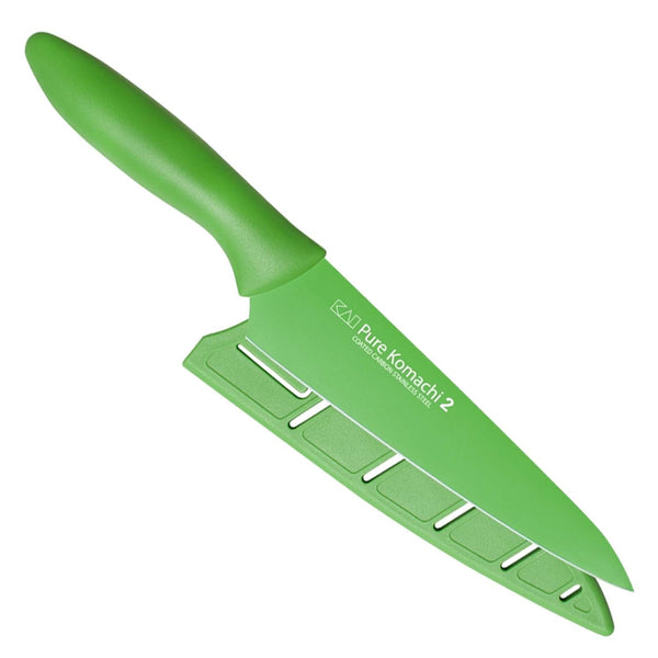 KAI PURE KOMACHI 2 6'' UTILITY KNIFE & SHEATH - GREEN