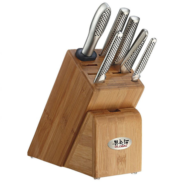 GLOBAL CLASSIC TAKASHI 7-PIECE PROFESSIONAL CUTLERY BLOCK SET