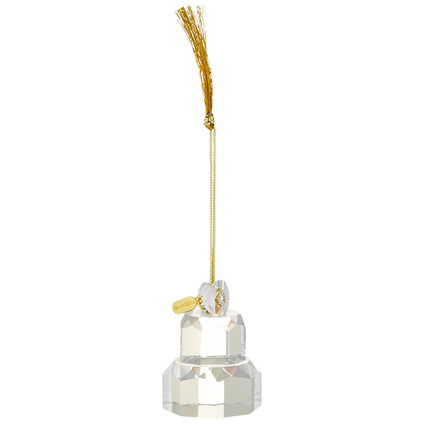 LENOX OUR FIRST CHRISTMAS CAKE CRYSTAL ORNAMENT