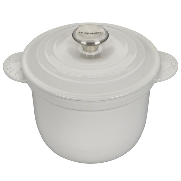 Le Creuset Cast Iron Rice Pot - White