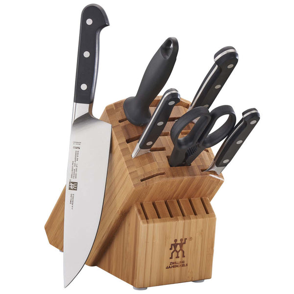 ZWILLING J.A. HENCKELS PRO 7-PIECE KNIFE BLOCK SET - BAMBOO