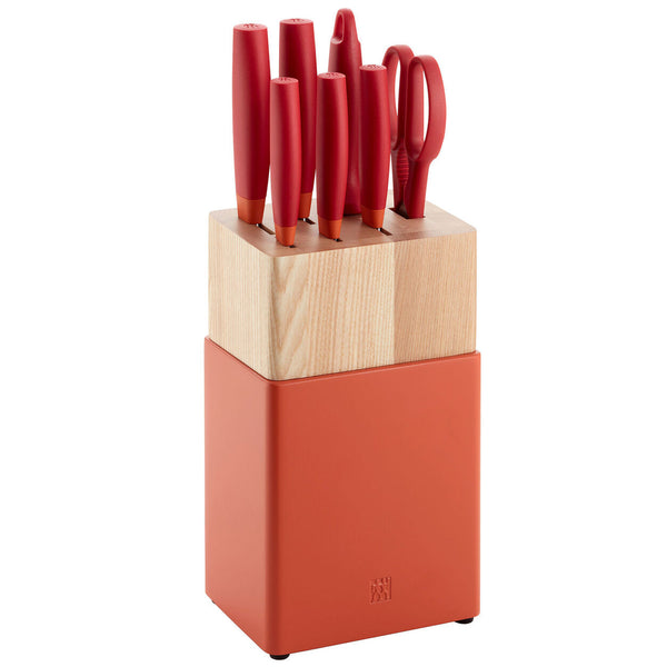 Zwilling J.A. Henckels Now S 8-Piece Knife Block Set - Grenada Orange