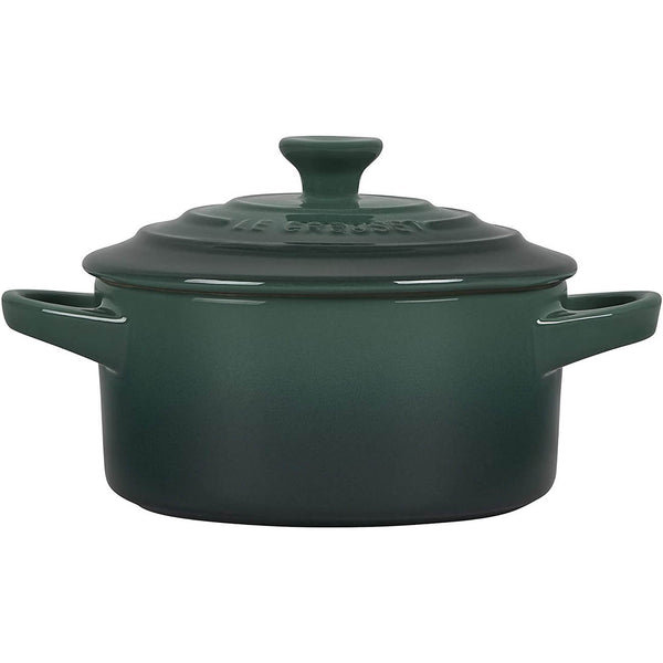 Le Creuset 8 oz. each Set of 4 Cocottes w/ Mini-Cocotte Cookbook: Artichaut