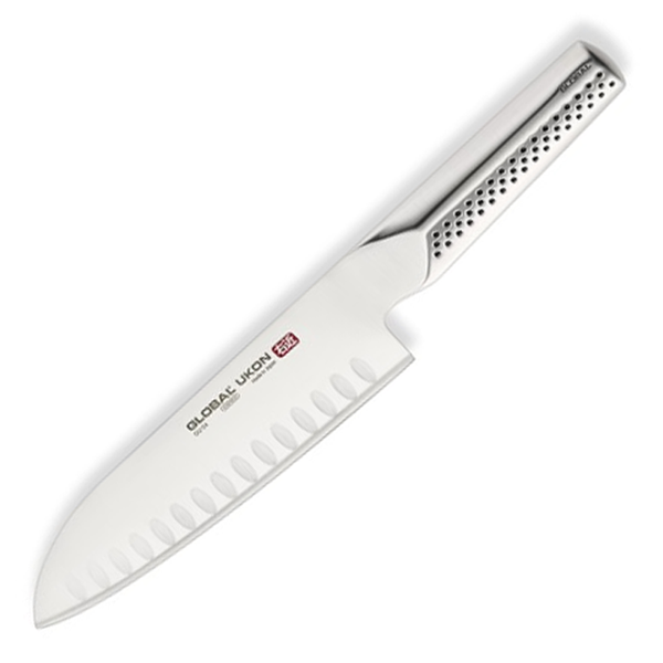 GLOBAL UKON 7'' HOLLOW GROUND SANTOKU KNIFE