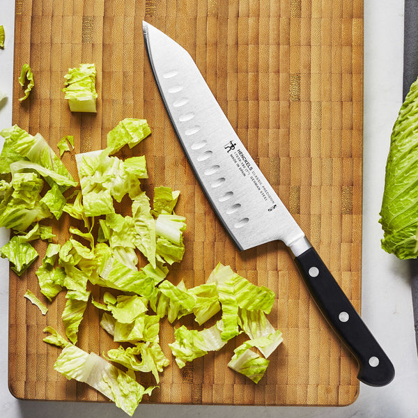 J.A. Henckels International Classic Precision 7" Hollow Edge Rocking Santoku