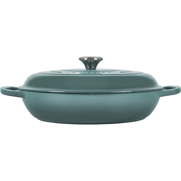 Le Creuset 3.5 qt. Signature Braiser - Sea Salt