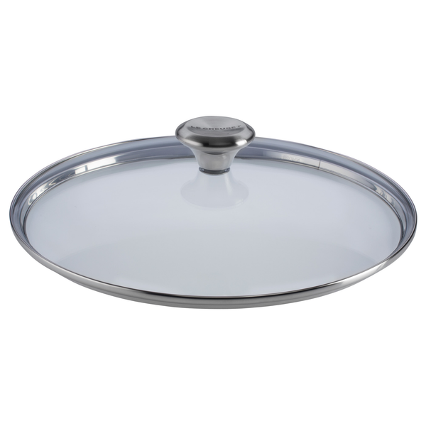 LE CREUSET 11'' GLASS LID WITH STAINLESS STEEL KNOB