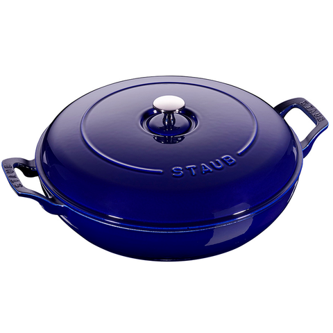 STAUB CAST IRON 3.5-QUART BRAISER - DARK BLUE