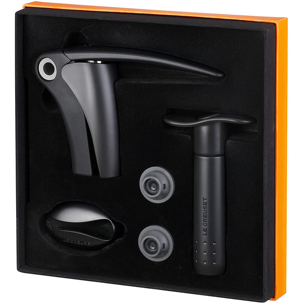 Le Creuset  5 Piece Wine Tools Gift Set - Black/Grey