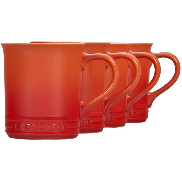 Le Creuset 14 oz. Set of 4 Mugs - Flame