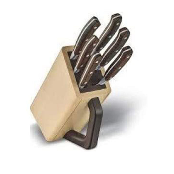 Victorinox Block Sets, Forged, Wood Cutlery Block, Empty, Wood