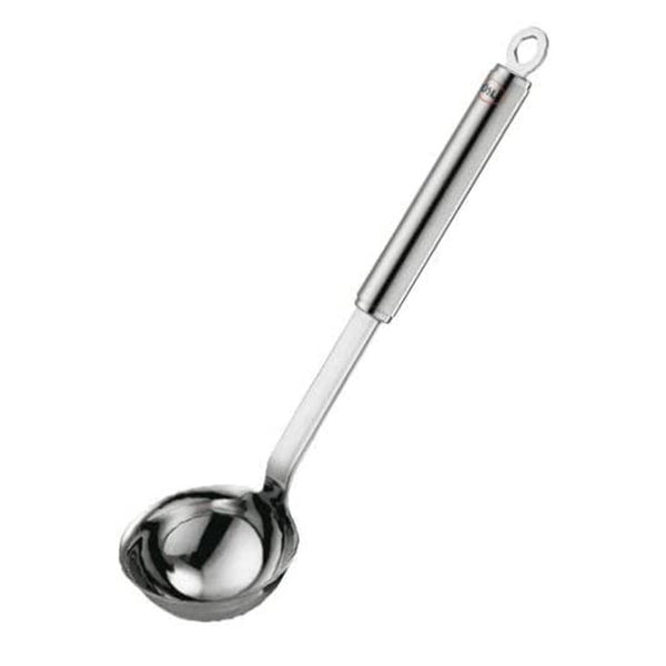 Rosle Stainless Steel 5.4-Ounce Round Handle Ladle with Pouring Rim
