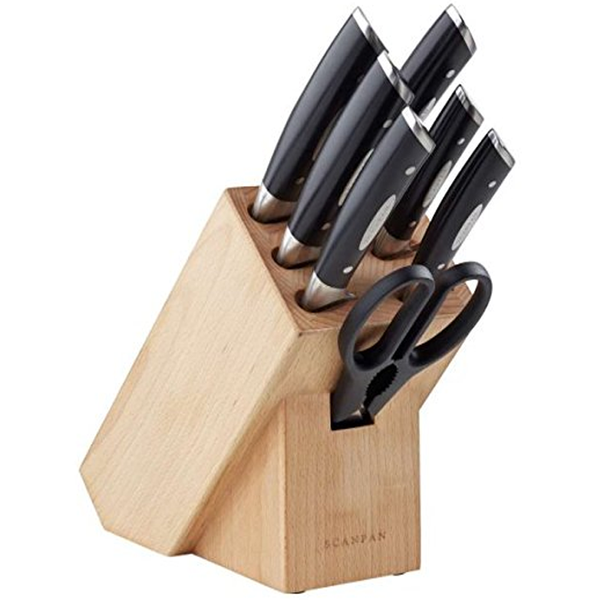 SCANPAN 8-PIECE KNIFE BLOCK SET