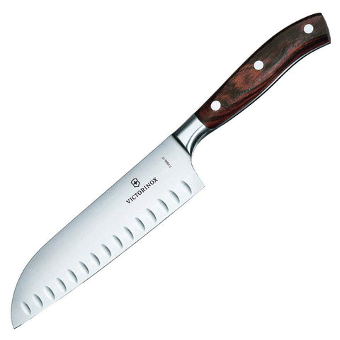 VICTORINOX ROSEWOOD FORGED 6.75'' HOLLOW EDGE SANTOKU KNIFE