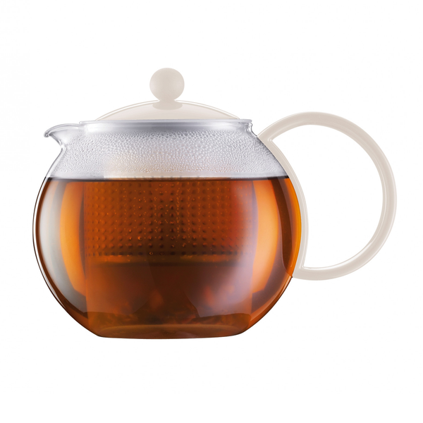 BODUM ASSAM 34-OUNCE TEA PRESS - OFF WHITE