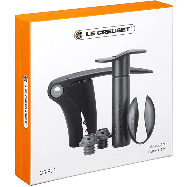 Le Creuset  5 Piece Wine Tools Gift Set - Black/Grey