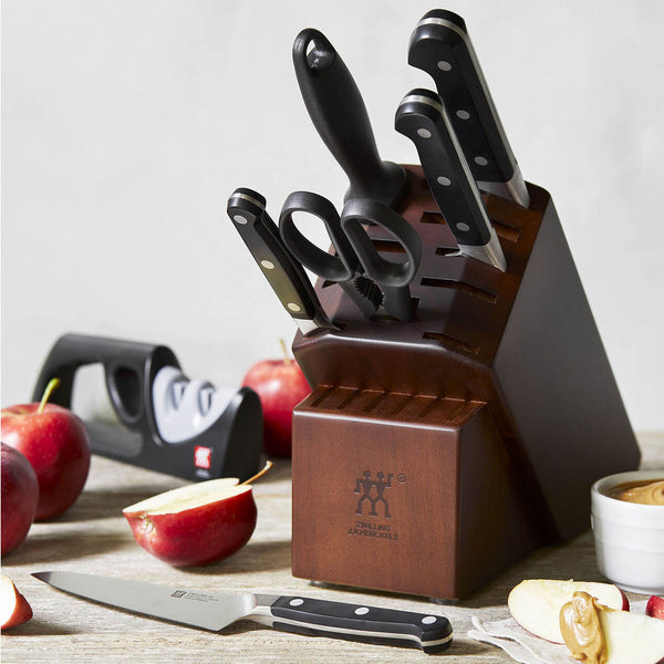 Zwilling J.A. Henckels Pro 7-pc Knife Block Set with Bonus Sharpener