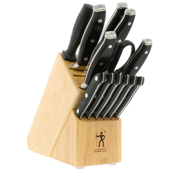 J.A. HENCKELS INTERNATIONAL FORGED PREMIO 14-PIECE KNIFE BLOCK SET