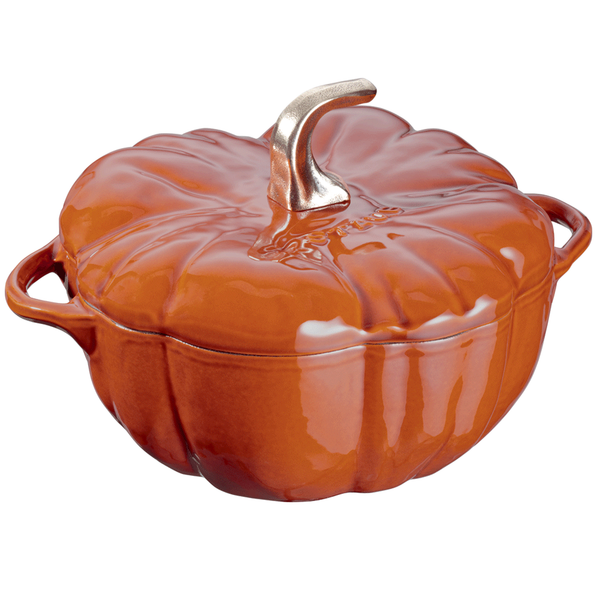 STAUB CAST IRON 3.5-QUART PUMPKIN COCOTTE - BURNT ORANGE