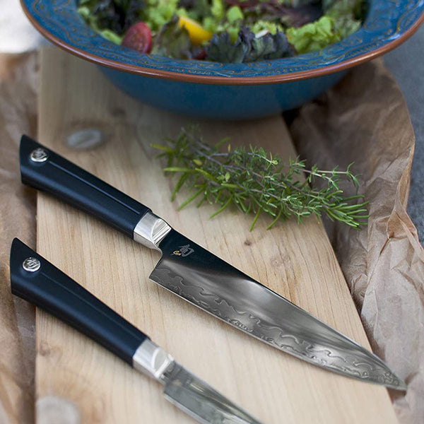 Shun Sora 6 Inch Chef Knife with 16-Degree, Composite Blade Technology NSF Certified, Lightweight and Durable Handcrafted in Japan, VB0723, Metallic