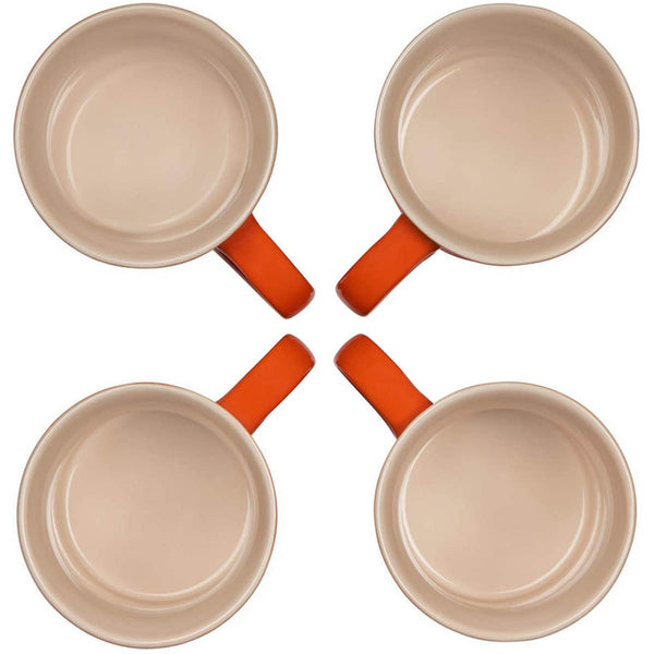 Le Creuset 14 oz. Set of 4 Mugs - Flame