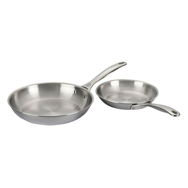 Le Creuset Stainless Steel 2 Piece Set Fry Pan Set