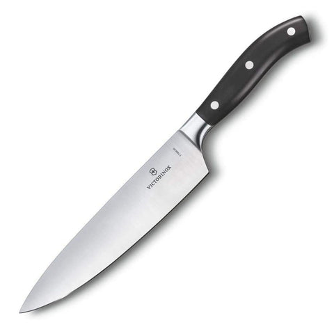 Victorinox Chef's, Forged, 8" Straight Blade, Black