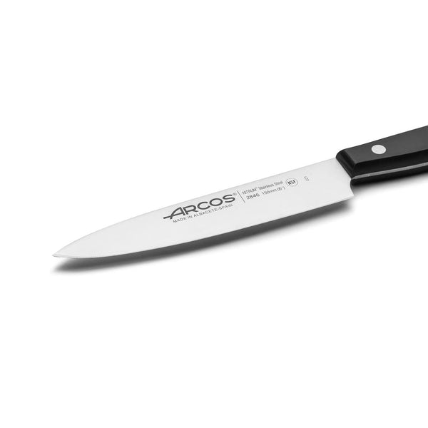 Arcos Universal Series 6 Inch Cooking Knife, Black