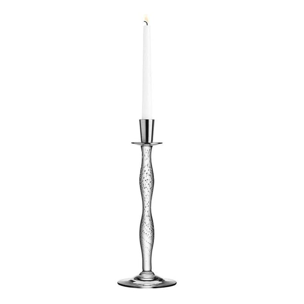 Orrefors Celeste Bubbles 13" Crystal Candlestick