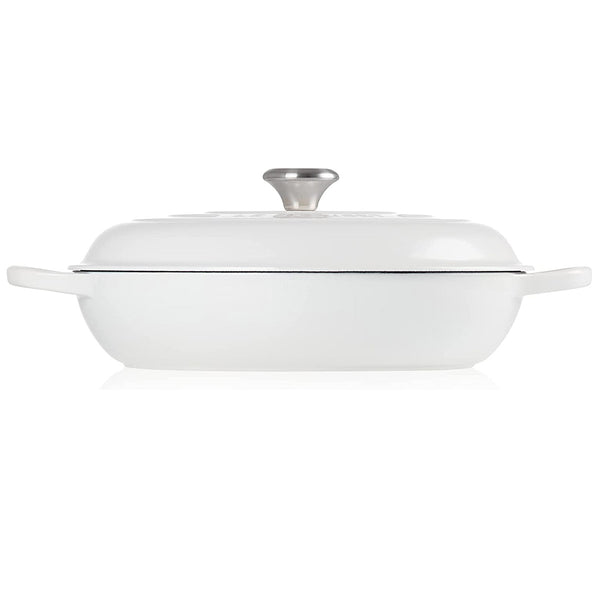 Le Creuset 5 qt.  Signature Braiser - White