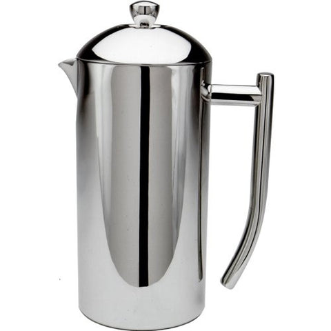 Frieling USA Double Wall Stainless Steel French Press Coffee Maker with Patented Dual Screen, Polished, 36-Ounce
