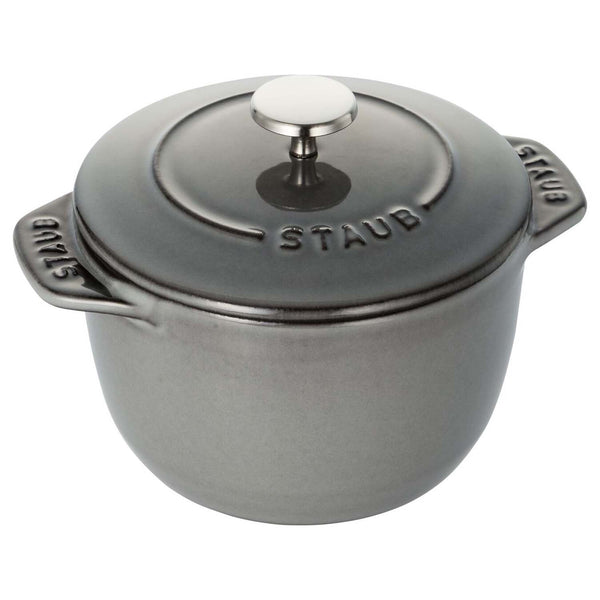 Staub Cast Iron 0.75-Quart Petite French Oven - Graphite Grey