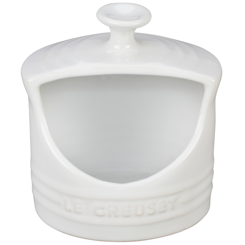 LE CREUSET 10-OUNCE SALT CROCK - WHITE