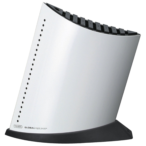 GLOBAL SHIP SHAPE KNIFE BLOCK - WHITE