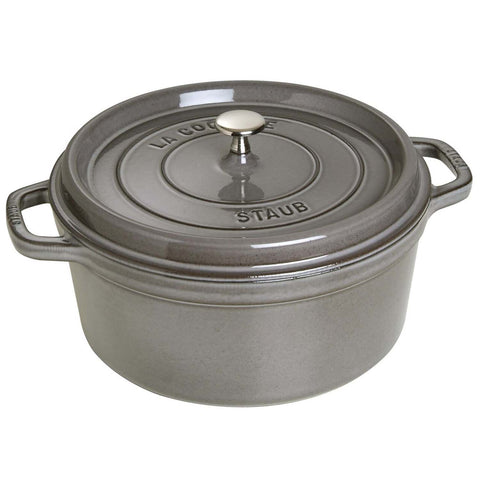 Staub Cast Iron 7-Quart Cocotte - Graphite Grey