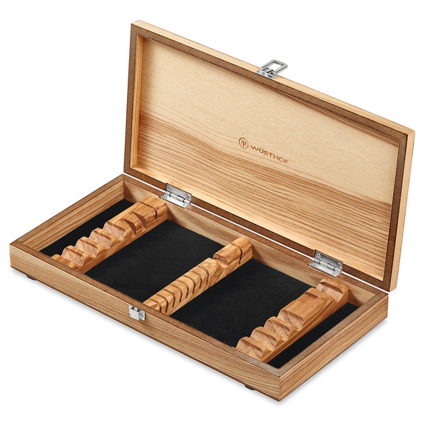Wusthof 10-Piece Stainless Carving Steak Knife Set, Olivewood