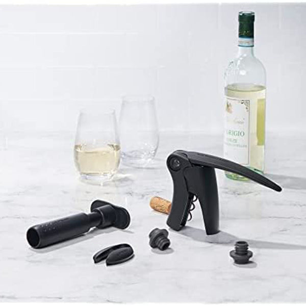 Le Creuset  5 Piece Wine Tools Gift Set - Black/Grey