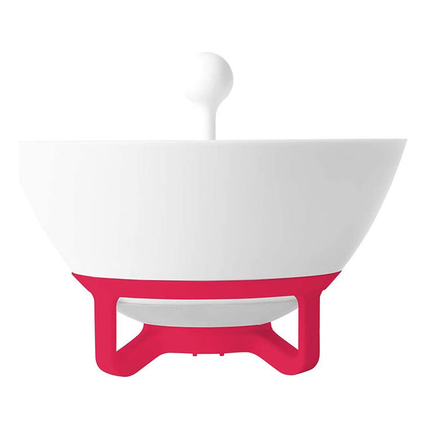 Chef'n Bramble Rinse and Carry Berry Basket, One Size, Backing White/Cherry