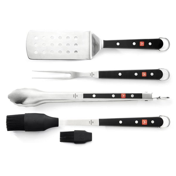 WUSTHOF STAINLESS STEEL 4-PIECE BBQ SET