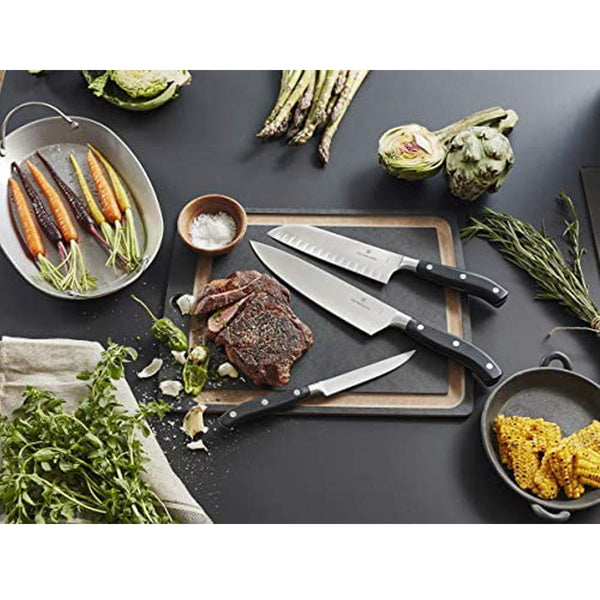 Victorinox Chef's, Forged, 10" Straight Blade, Black