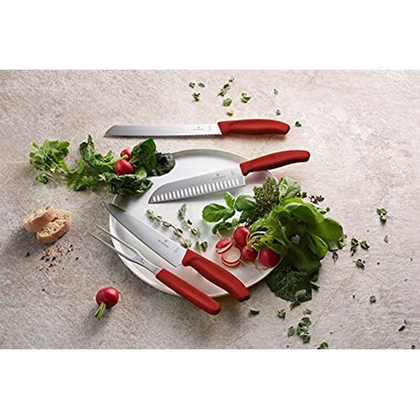 Victorinox Bread, Swiss Classic, 8.25" Serrated Blade, Red
