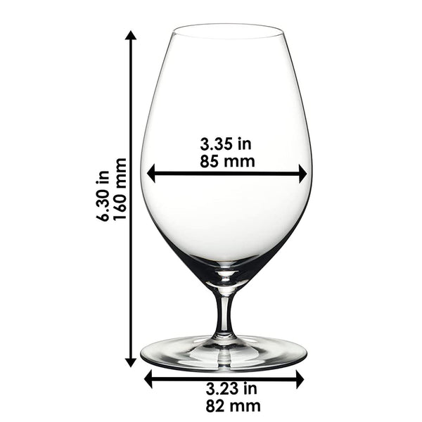 Riedel Veritas Beer Glasses, 2 Count (Pack of 1), Clear