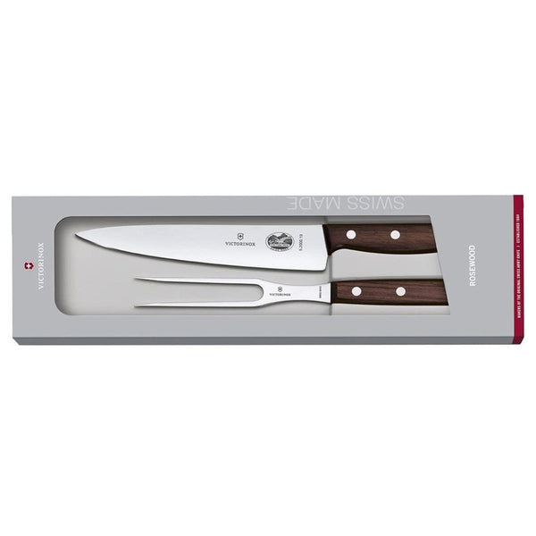 Victorinox Sets, 2-Piece Kitchen Set (7.5" Carving, 8" Bread), Wood