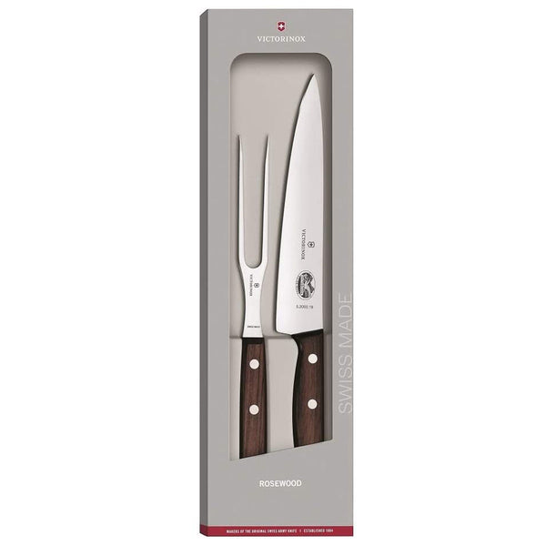 Victorinox Sets, 2-Piece Kitchen Set (7.5" Carving, 8" Bread), Wood