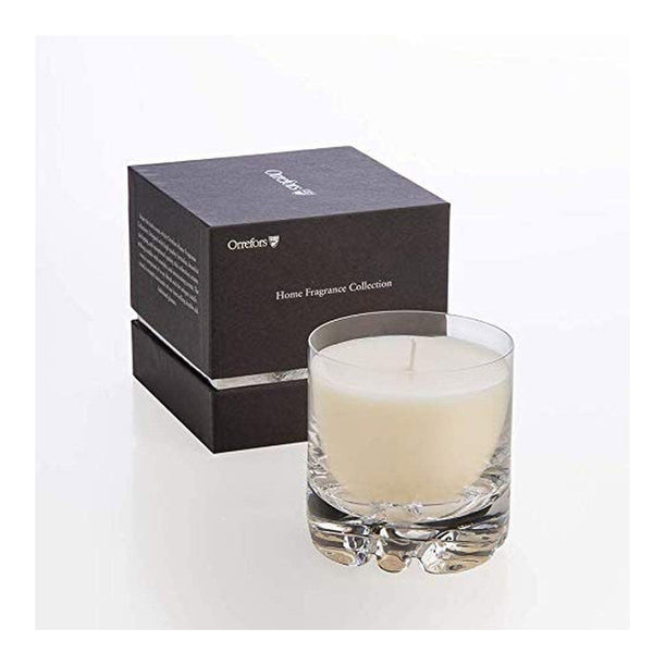 Orrefors City Candle, Warm Amber & Oakmoss, 3.6" X 3.4"