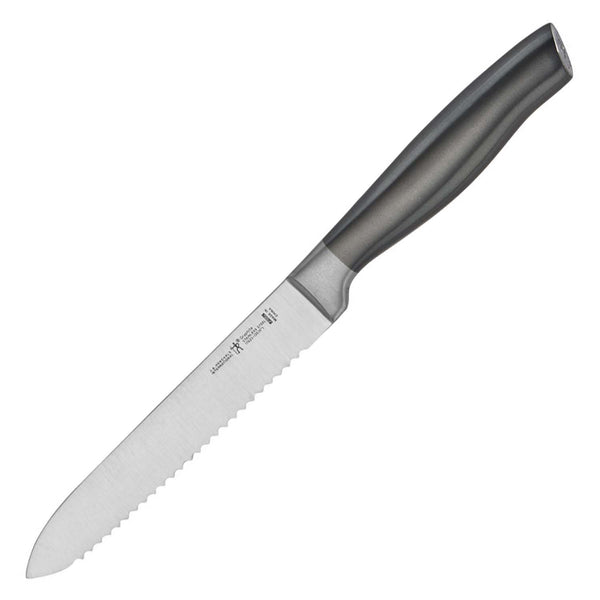 J.A. HENCKELS INTERNATIONAL GRAPHITE 5" SERRATED UTILITY KNIFE