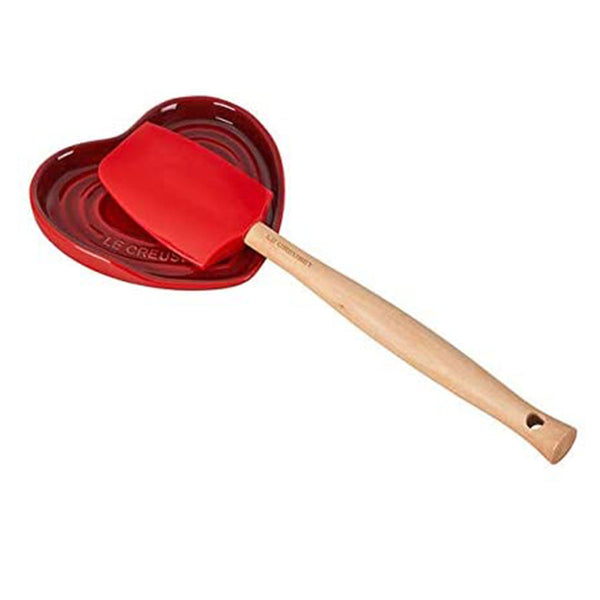 Le Creuset 5" Heart Spoon Rest - Cerise
