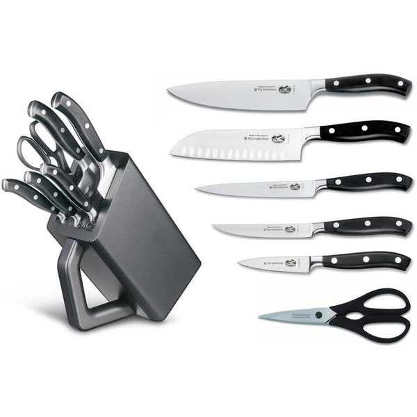 Victorinox Block Sets, Forged, 6-Piece Block Set, Black