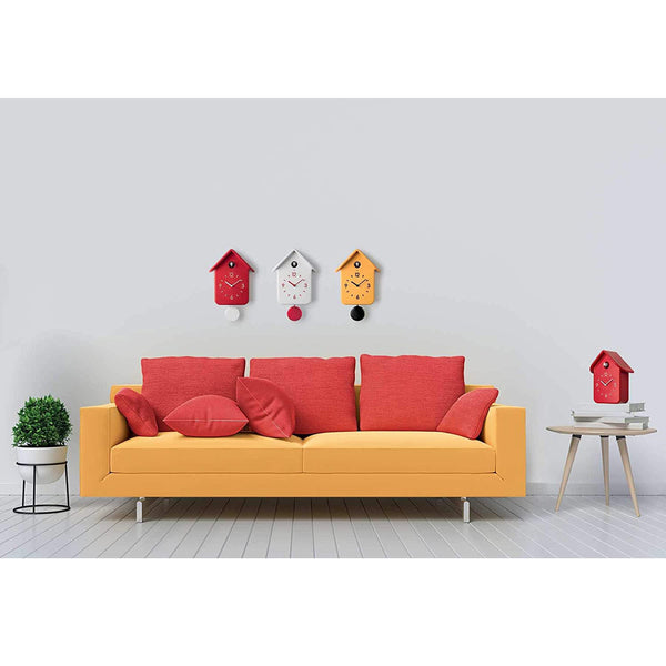 Guzzinchesi QQ CUCKOO CLOCK W/PENDULUM HOME White 15,35x9,76x9,76 inches.