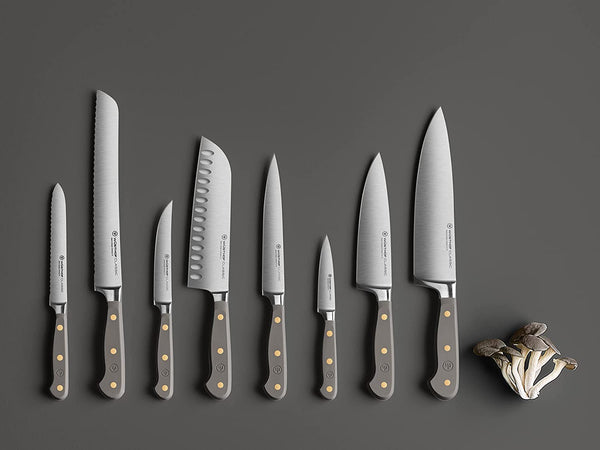 Wusthof Classic 9" Bread Knife, Dbl-Serrated - Velvet Oyster
